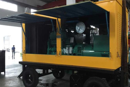浙江嘉善供电局选购福康斯400kw拖车发电机组